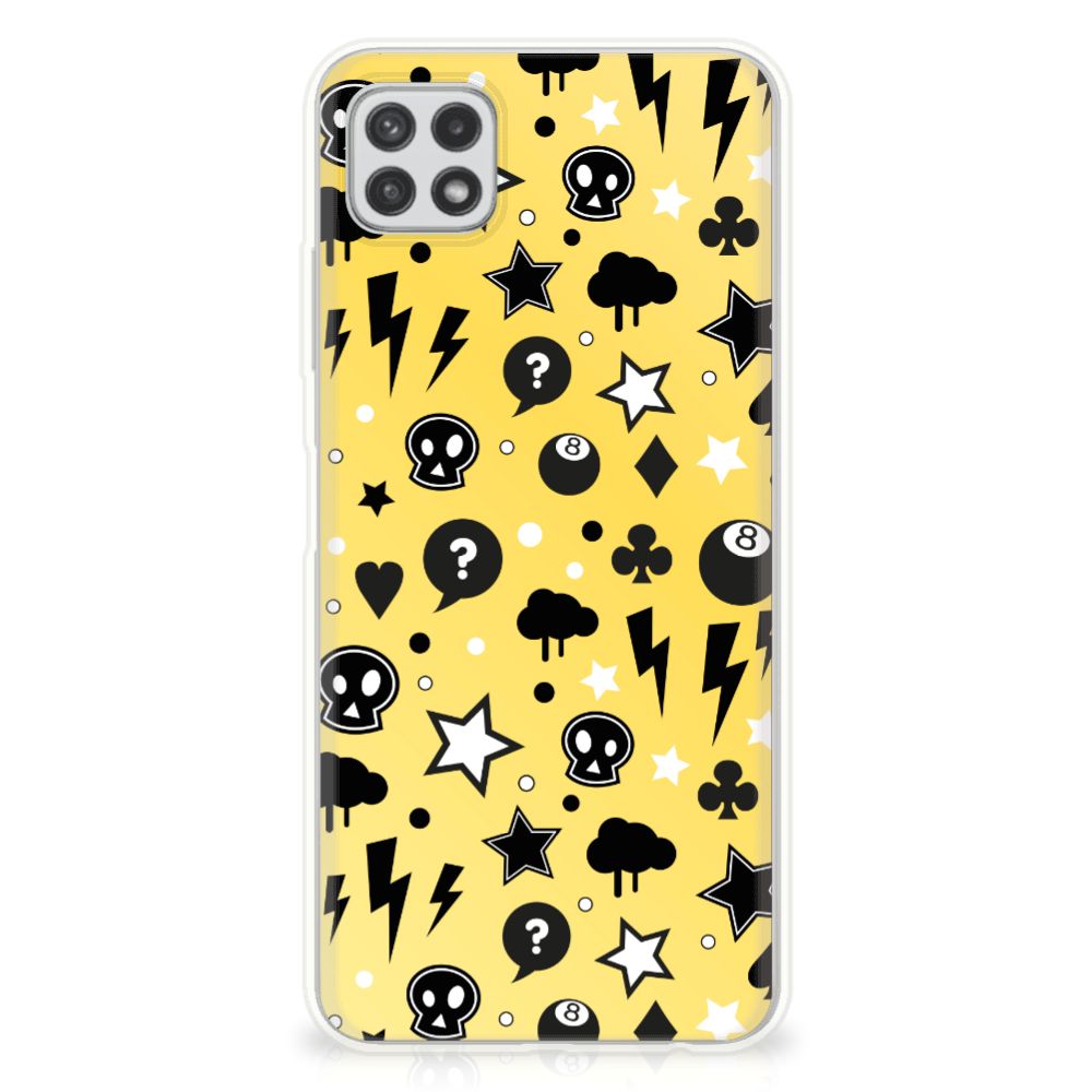 Silicone Back Case Samsung Galaxy A22 5G Punk Geel B2C Telecom