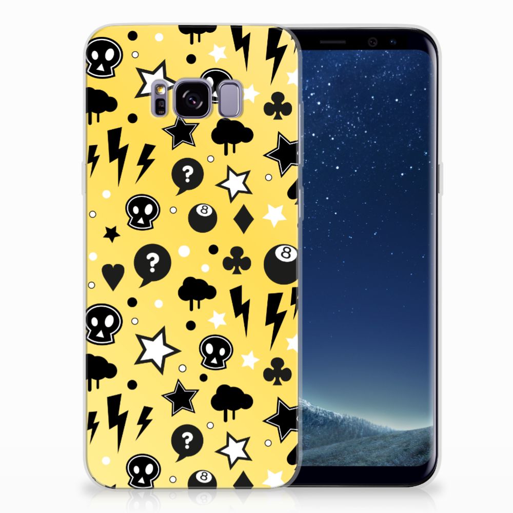 Silicone Back Case Samsung Galaxy S8 Plus Punk Geel