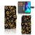 Motorola Moto G Pro Hoesje Gouden Bloemen