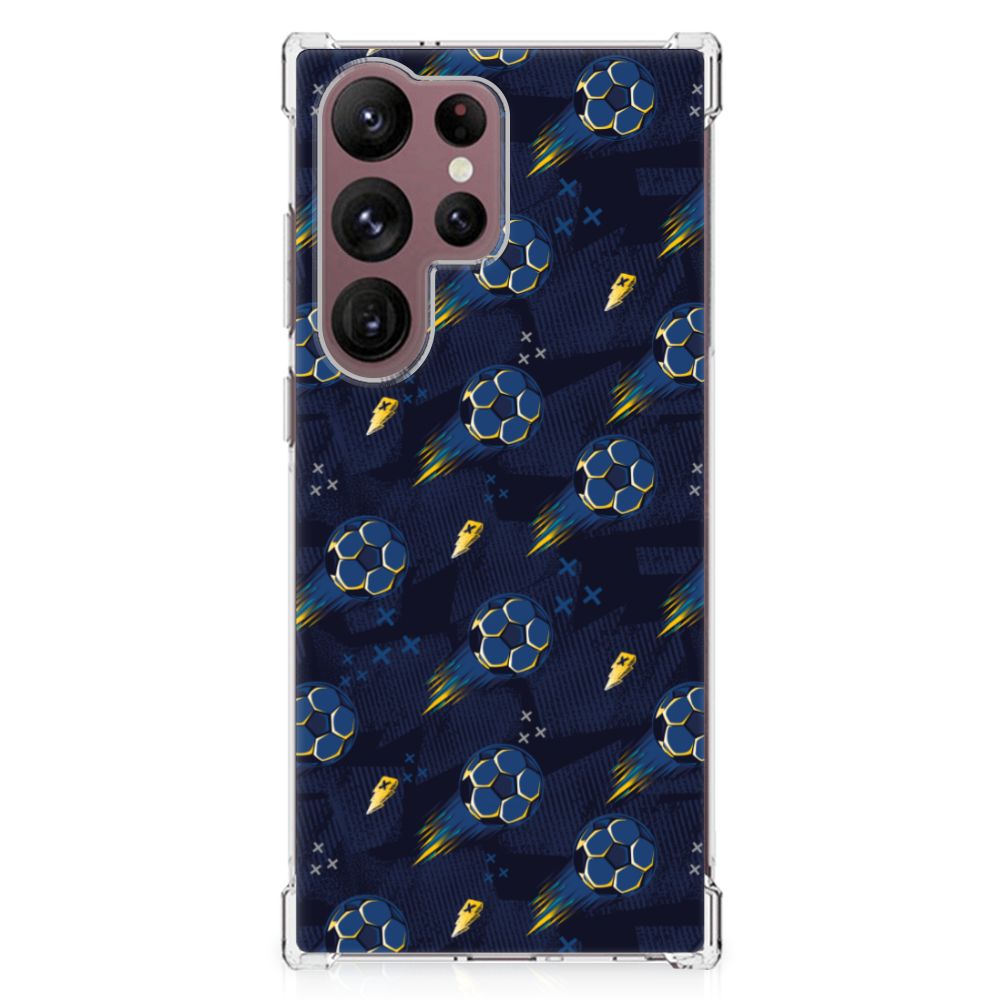 Doorzichtige Silicone Hoesje voor Samsung Galaxy S23 Ultra Voetbal B2C Telecom