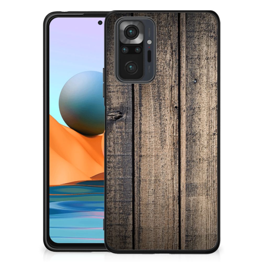 Xiaomi Redmi Note 10 Pro Houten Print Telefoonhoesje Steigerhout
