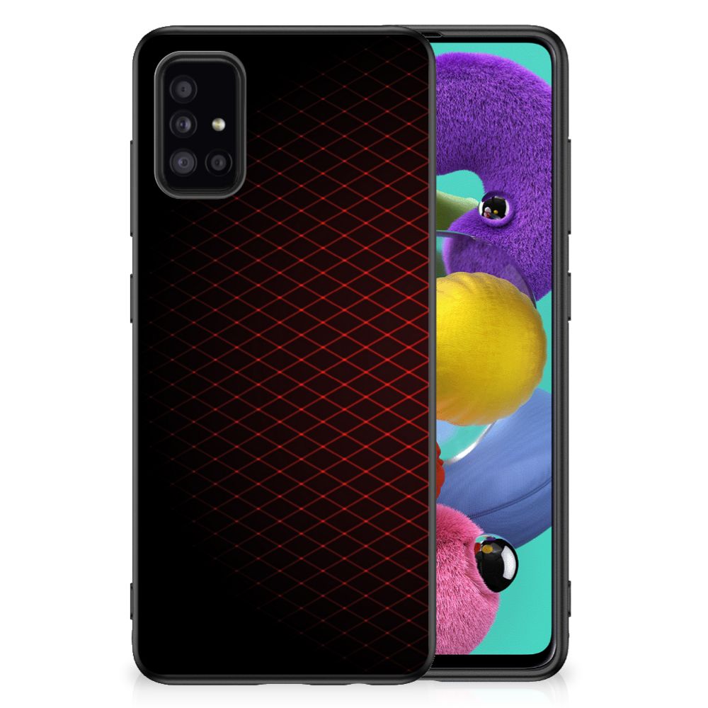Samsung Galaxy A51 Bumper Case Geruit Rood B2C Telecom