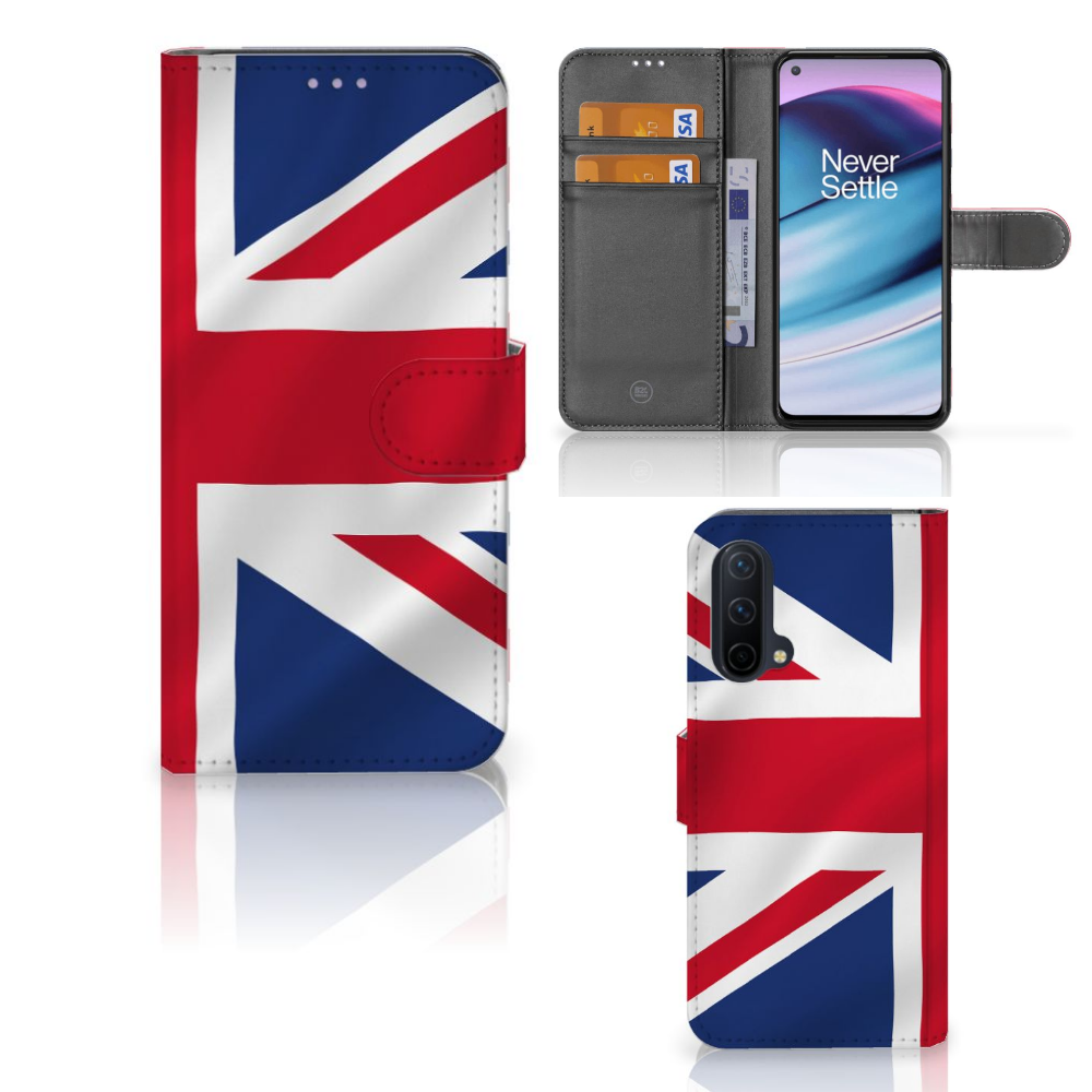 OnePlus Nord CE 5G Bookstyle Case Groot-Brittannië
