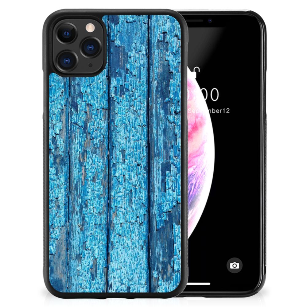 Apple iPhone 11 Pro Max Grip Case Wood Blue B2C Telecom