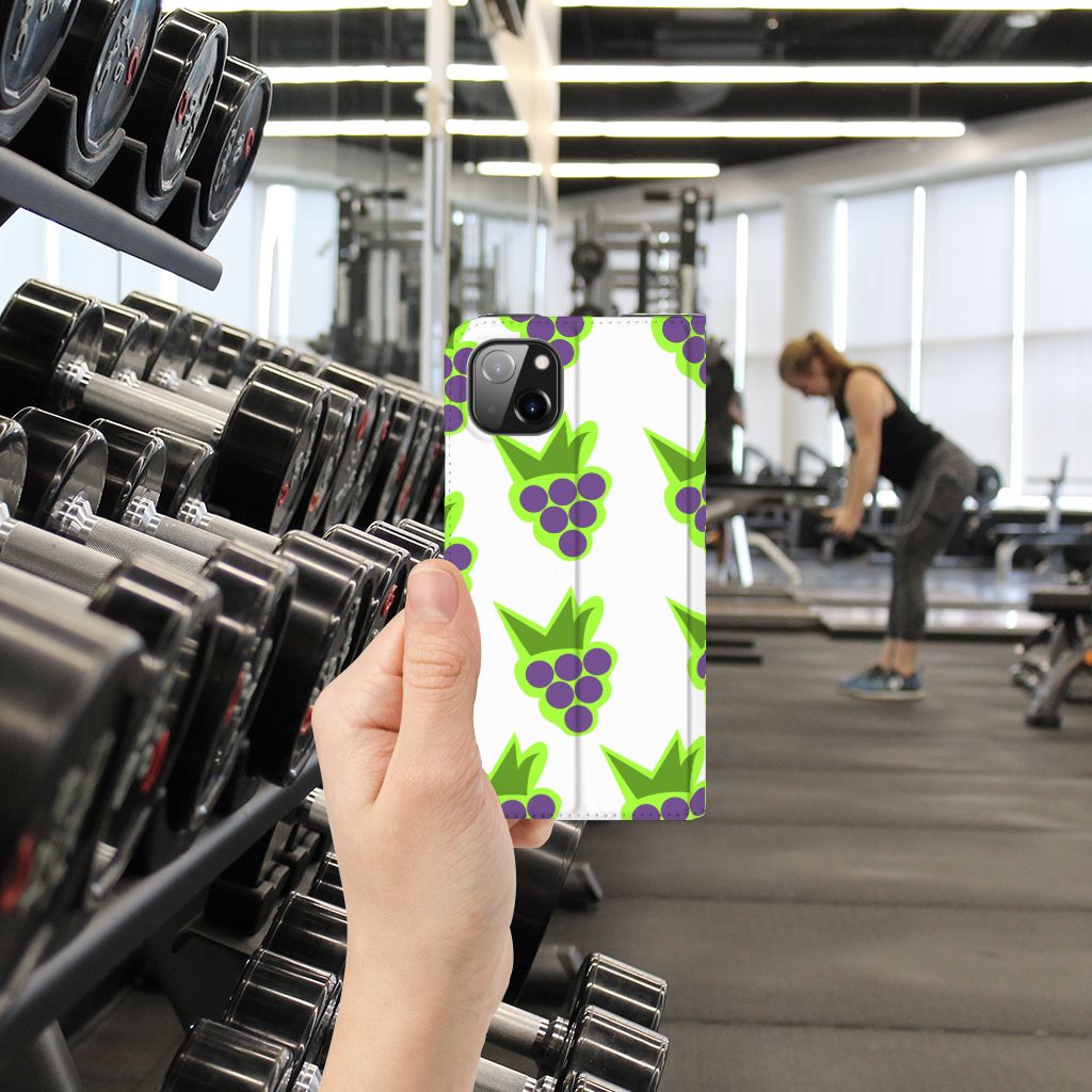 iPhone 14 Plus Flip Style Cover Druiven