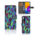 Samsung Galaxy M52 Book Case Abstract Green Blue