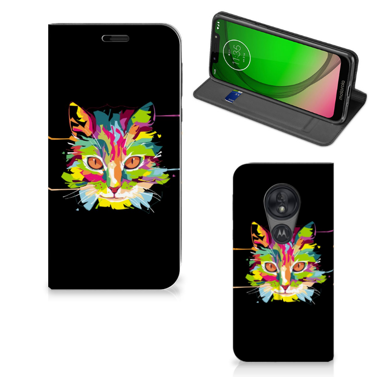 Motorola Moto G7 Play Magnet Case Cat Color - B2C Telecom
