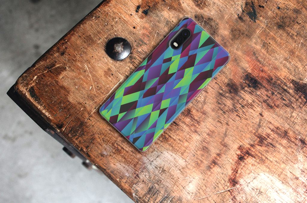 Samsung Xcover Pro TPU Hoesje Abstract Green Blue B2C Telecom