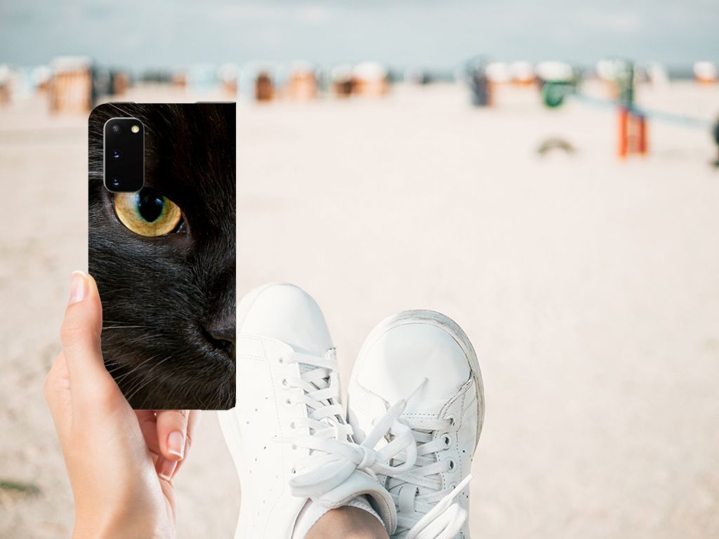 Samsung Galaxy S20 Hoesje maken Zwarte Kat - B2C Telecom