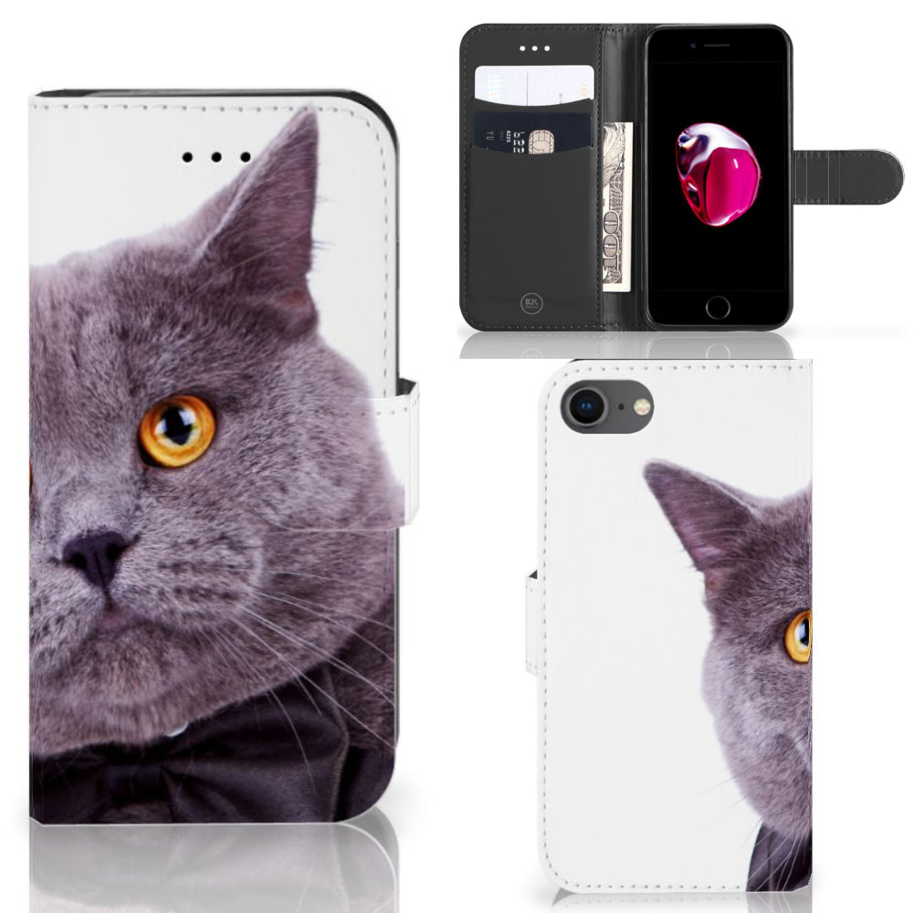 iPhone 7 | 8 | SE (2020) | SE (2022) Telefoonhoesje met Pasjes Kat