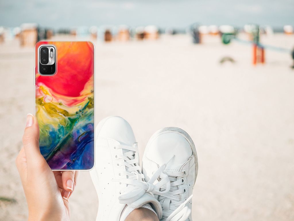 Hoesje maken Xiaomi Redmi Note 10/10T 5G | Poco M3 Pro Watercolor Dark B2C Telecom