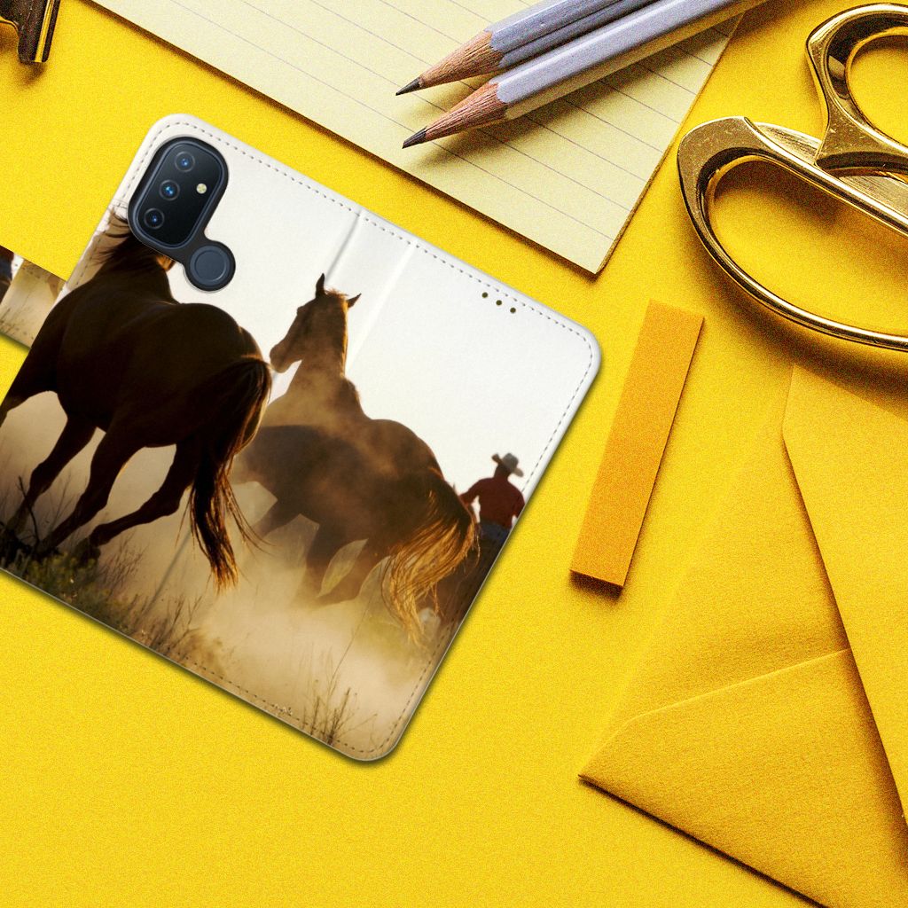 OnePlus Nord N100 Telefoonhoesje met Pasjes Design Cowboy