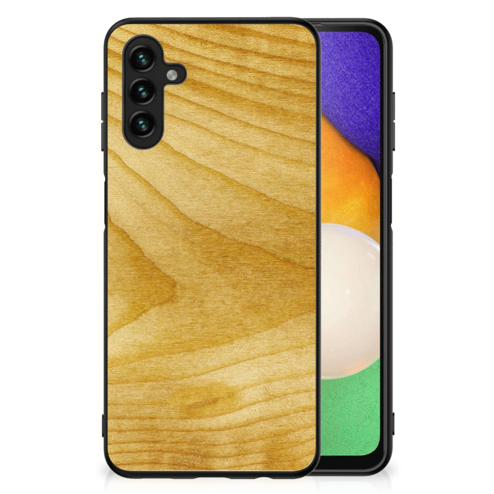 Samsung Galaxy A13 5G | A04s Houten Print Telefoonhoesje Licht Hout