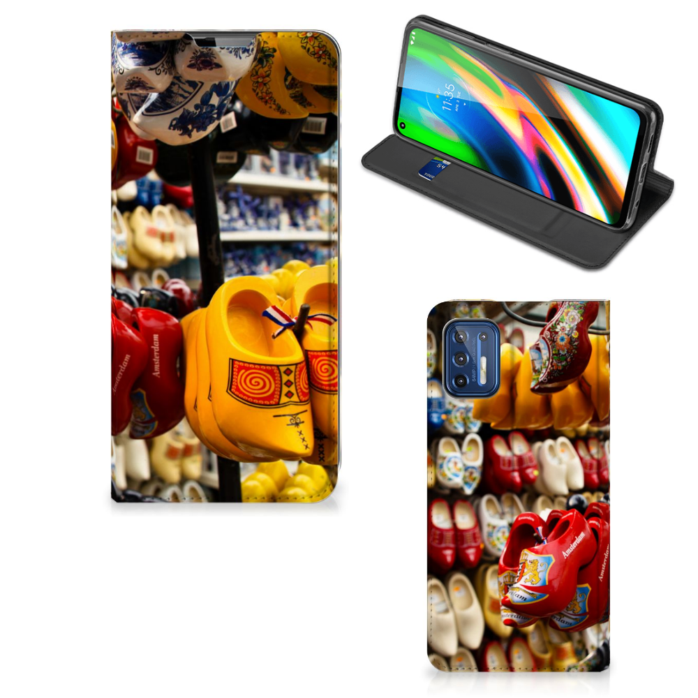 Motorola Moto G9 Plus Book Cover Klompen - B2C Telecom
