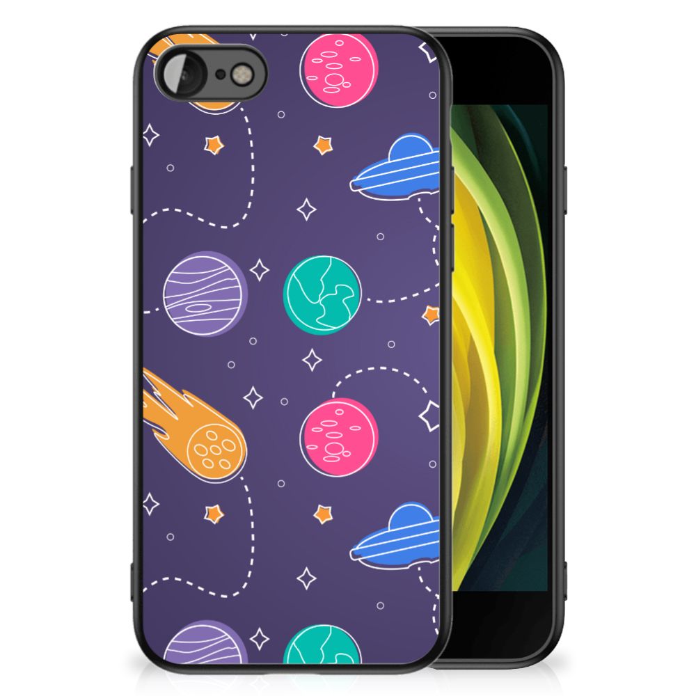 iPhone SE 2022 | SE 2020 | 7/8 GSM Cover Space with colorful space-themed design and planets.