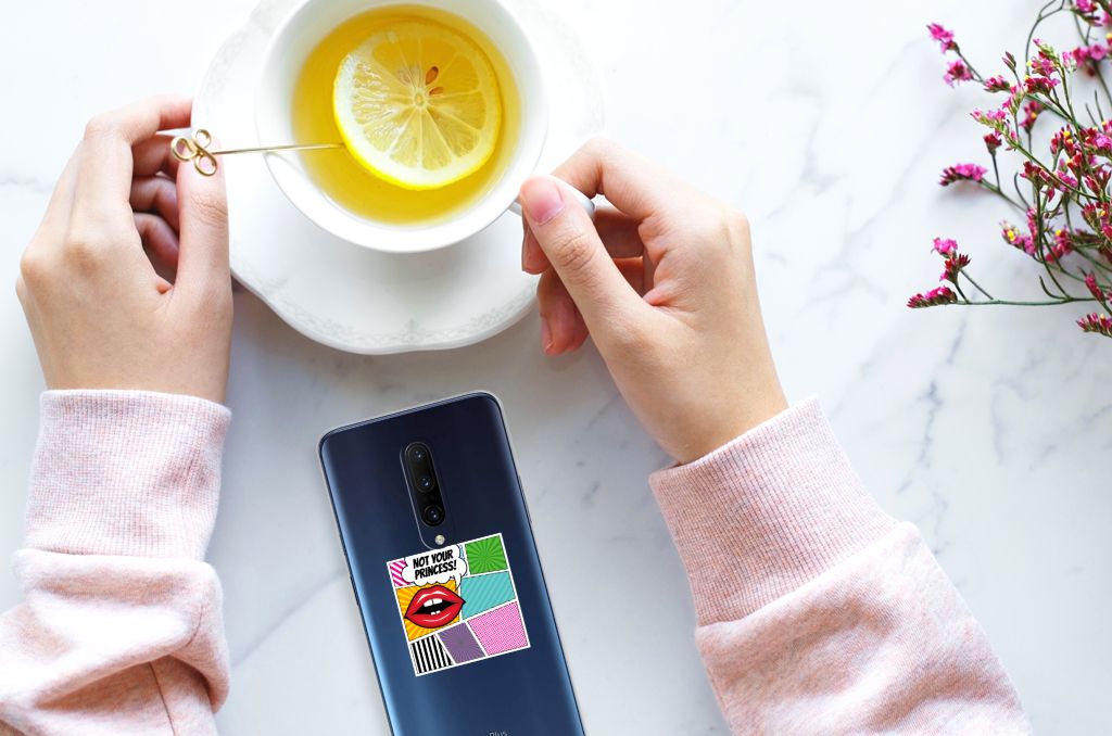 OnePlus 7 Pro Silicone Back Cover Popart Princess