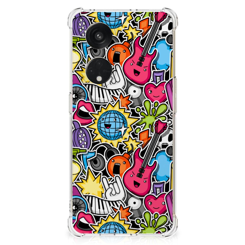 OPPO Reno8 T 5G Anti Shock Bumper Case Punk Rock