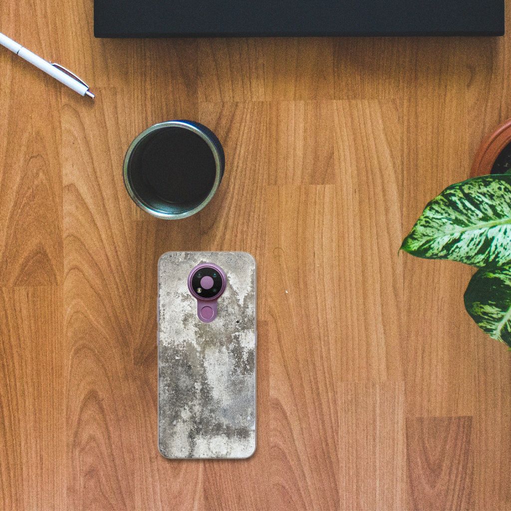 Nokia 3.4 TPU Siliconen Hoesje Beton Print B2C Telecom