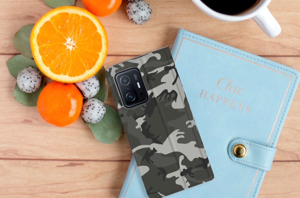 Xiaomi 11T | Xiaomi 11T Pro Hoesje met Magneet Army Light - B2C Telecom