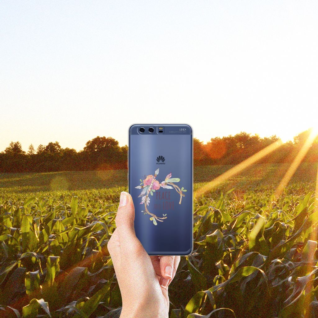 Huawei P10 Plus Telefoonhoesje met Naam Boho Text