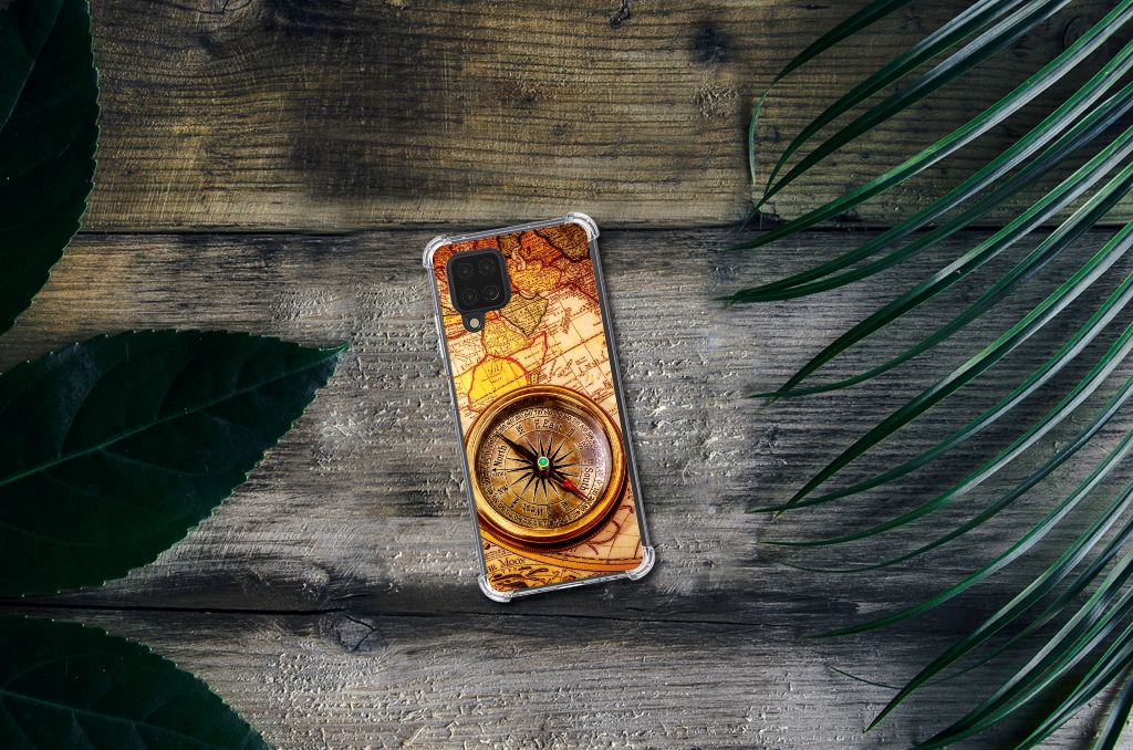 Samsung Galaxy A12 Telefoonhoesje met valbescherming Kompas - B2C Telecom