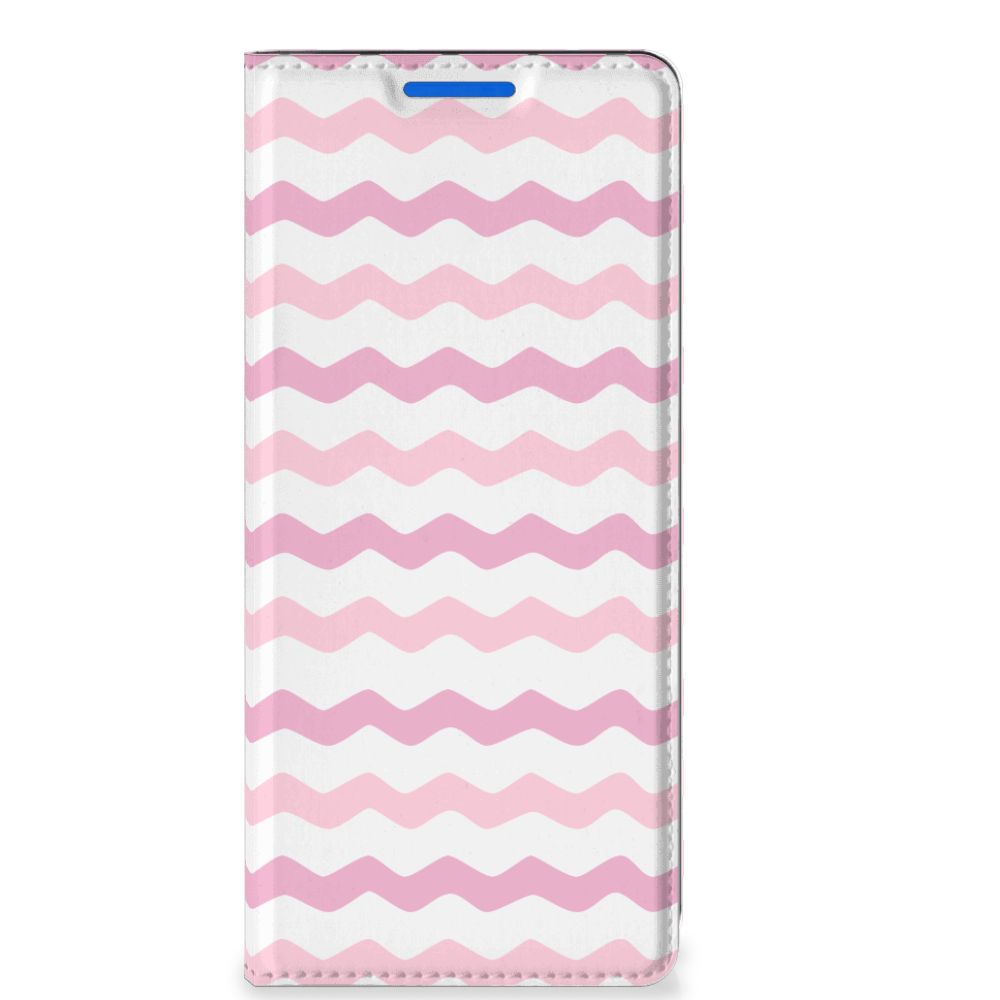 OPPO Reno 6 Pro Plus 5G Hoesje met Magneet Waves Roze - B2C Telecom