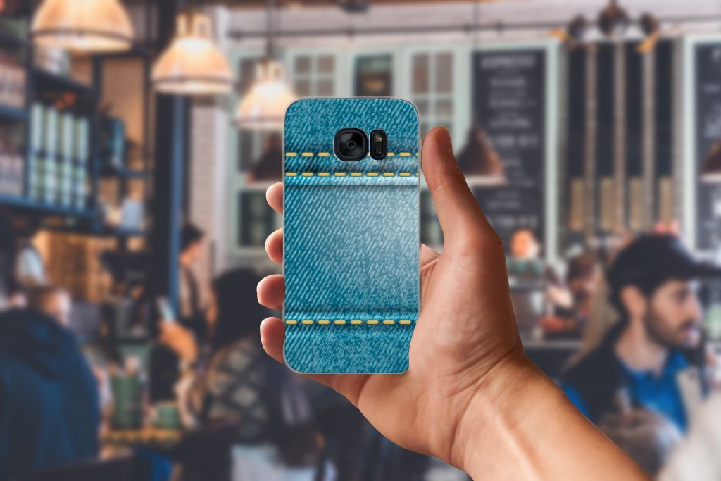 Samsung Galaxy S7 Silicone Back Cover Jeans