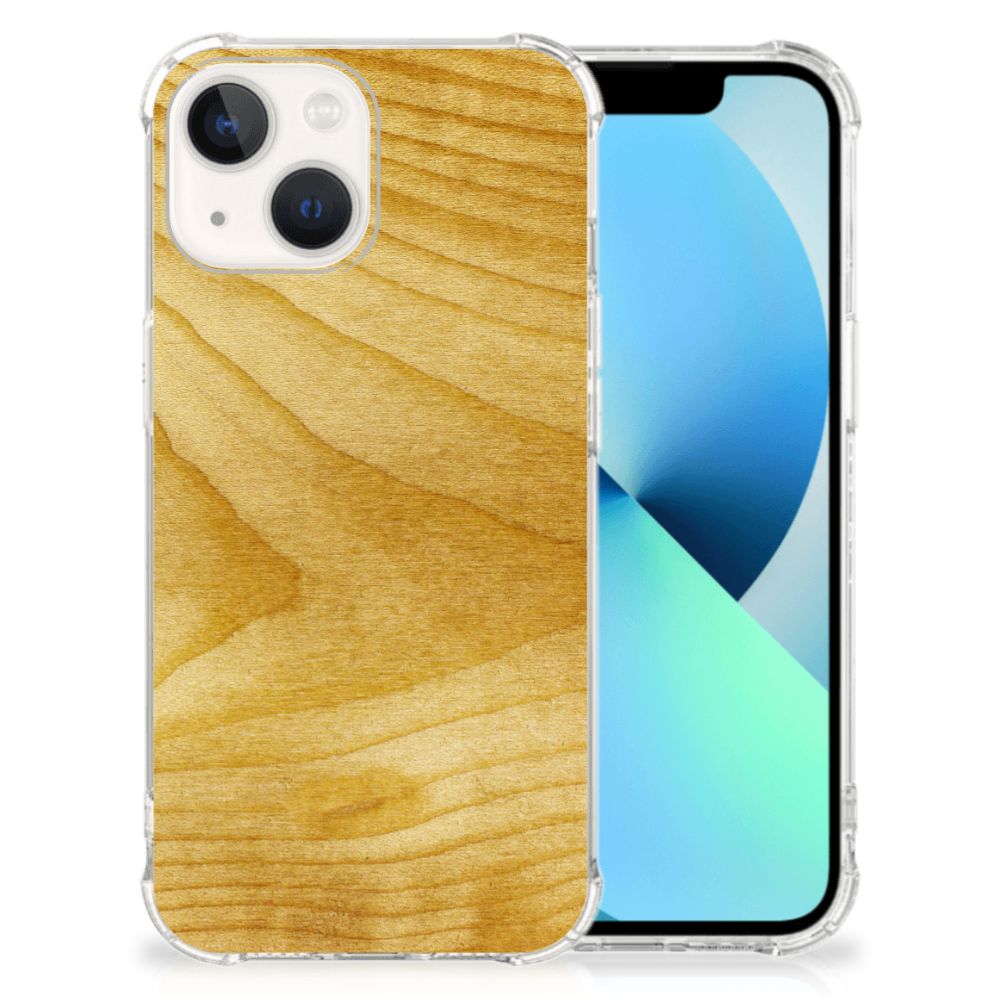 iPhone 13 Stevig Telefoonhoesje Licht Hout B2C Telecom