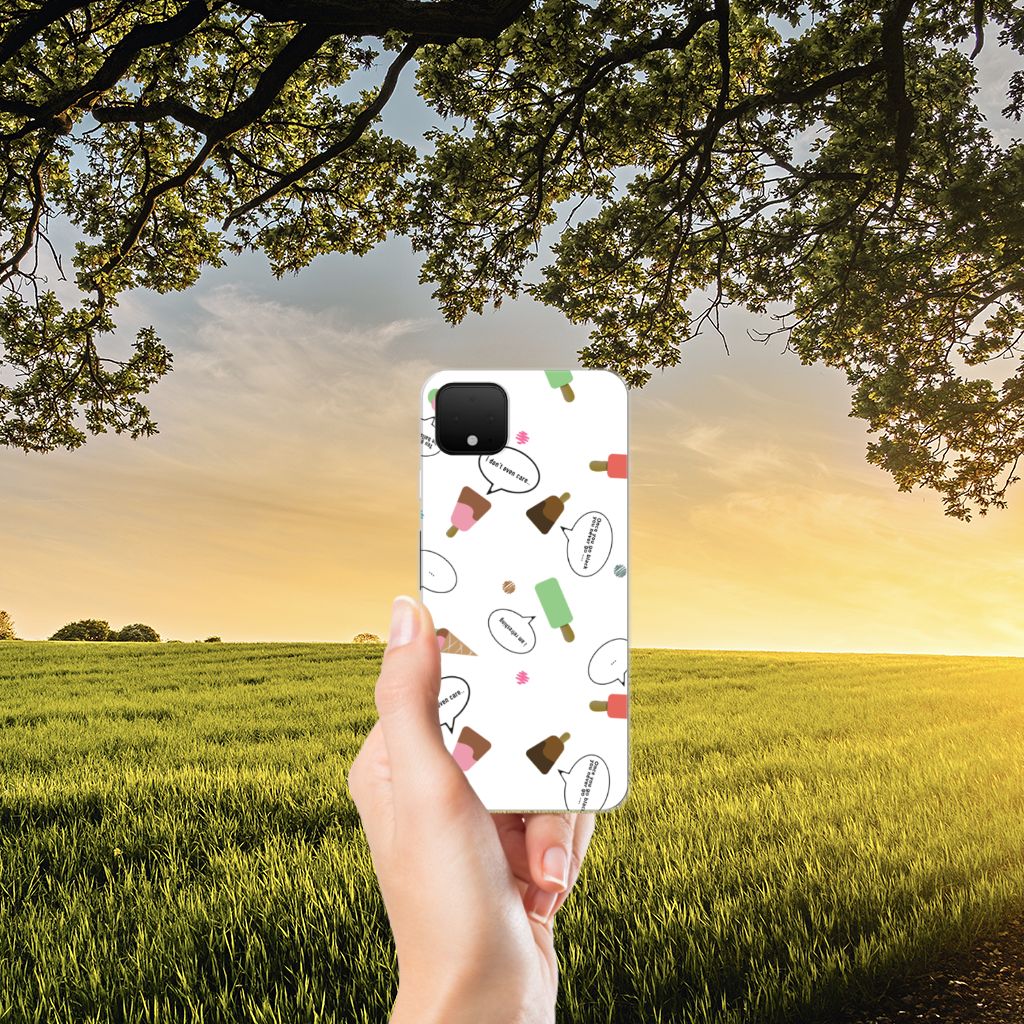 Google Pixel 4 XL Siliconen Case IJsjes B2C Telecom