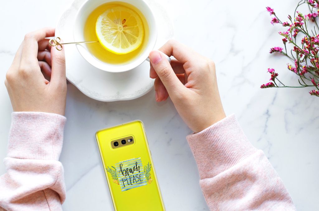 Samsung Galaxy S10e Telefoonhoesje met Naam Boho Beach