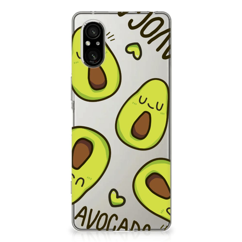 Sony Xperia 5 V Telefoonhoesje met Naam Avocado Singing