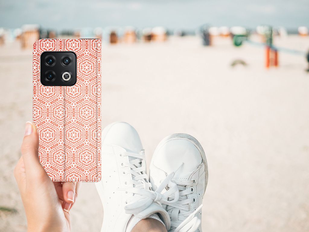 OnePlus 10 Pro Hoesje met Magneet Pattern Orange - B2C Telecom
