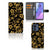 Motorola Edge 40 Hoesje Gouden Bloemen