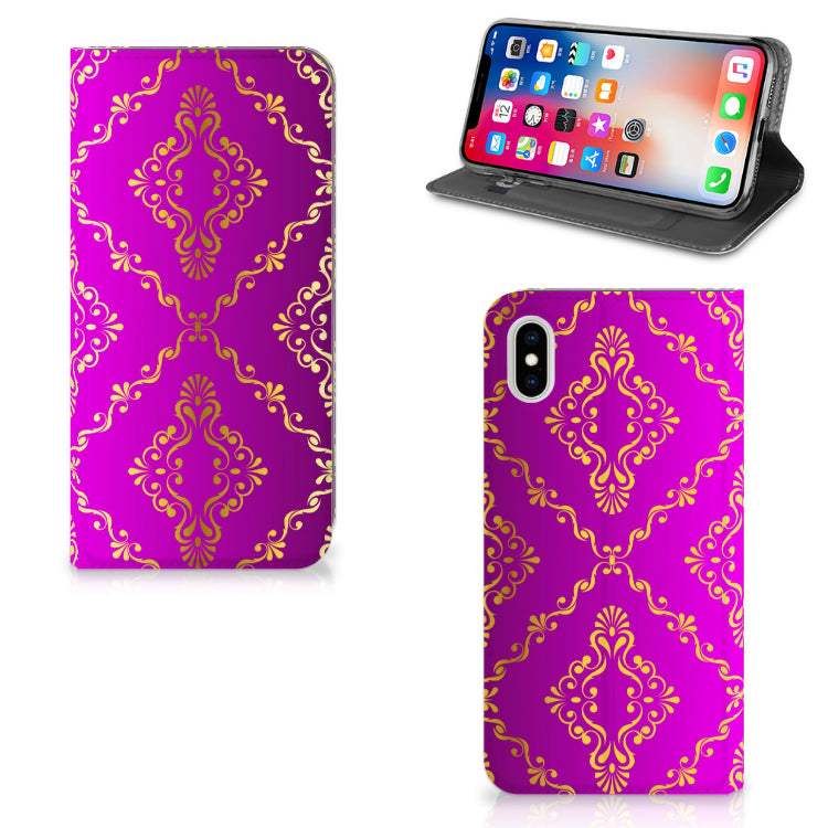 Telefoon Hoesje Apple iPhone Xs Max Barok Roze