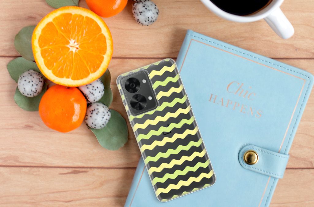 OnePlus Nord 2T TPU bumper Waves Yellow B2C Telecom