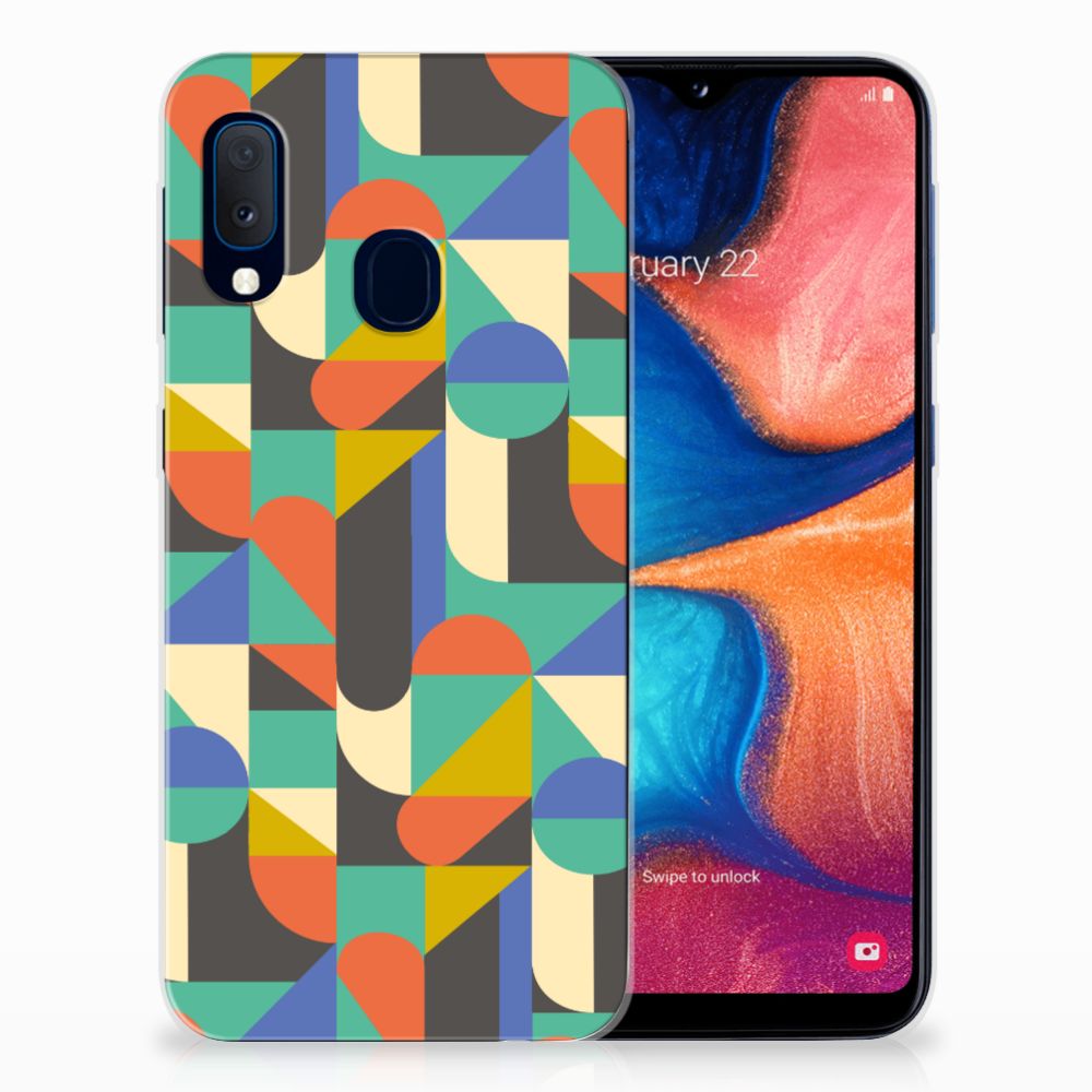 Samsung Galaxy A20e TPU bumper Funky Retro