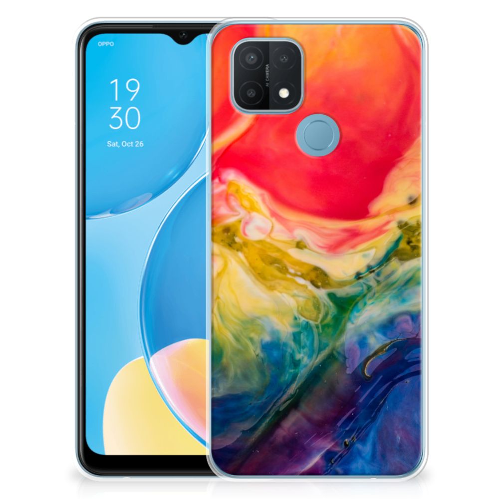 Hoesje maken OPPO A15 Watercolor Dark B2C Telecom