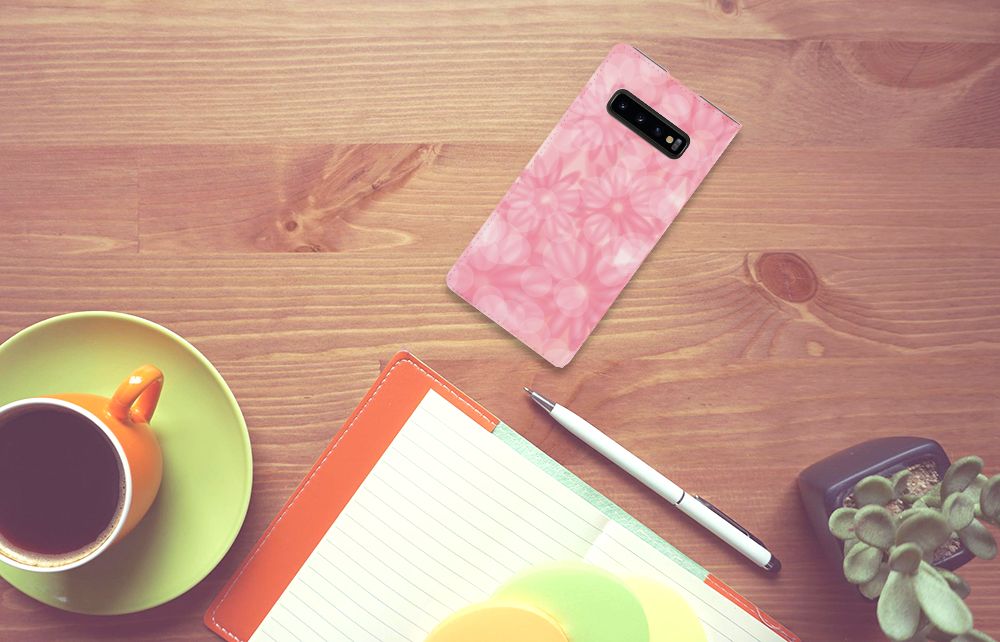 Samsung Galaxy S10 Plus Smart Cover Spring Flowers