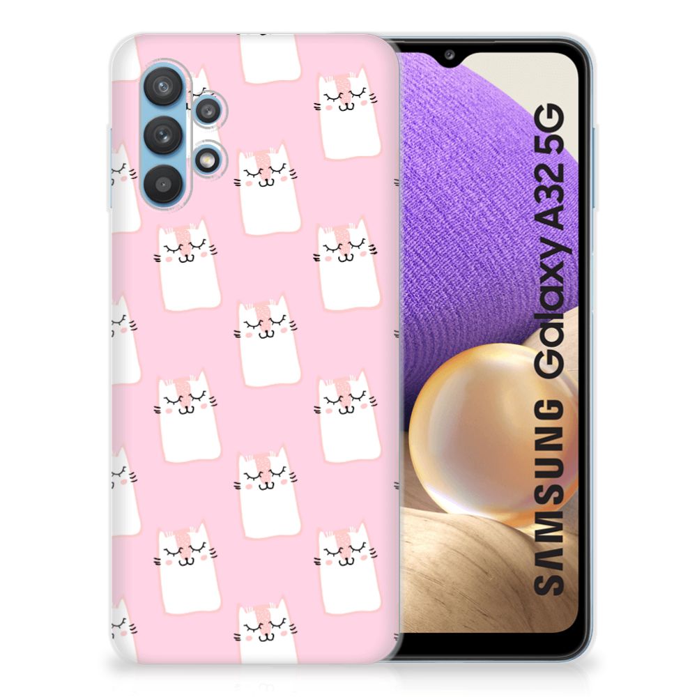 Samsung Galaxy A32 5G TPU Hoesje Sleeping Cats B2C Telecom