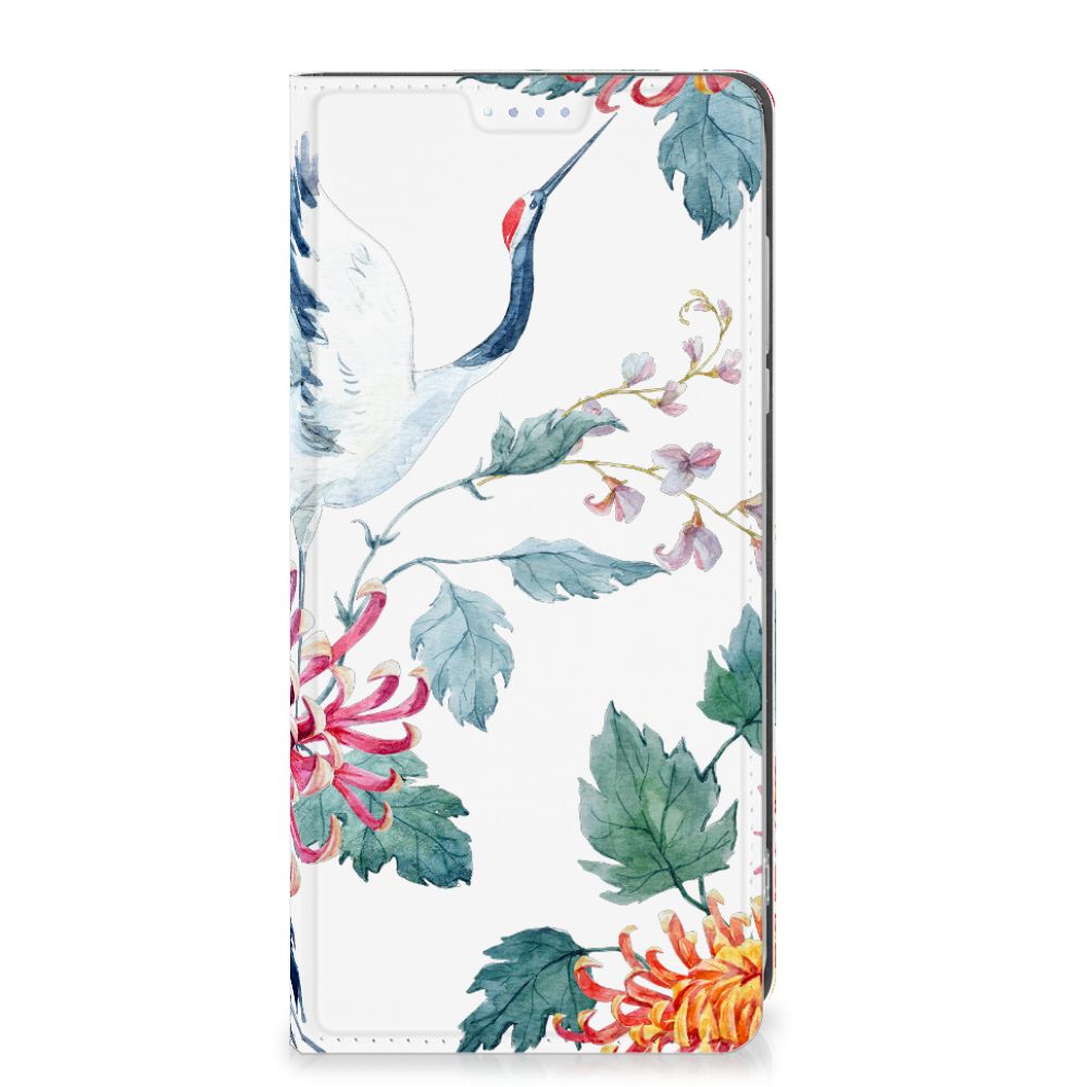 Motorola Moto G84 Hoesje maken Bird Flowers