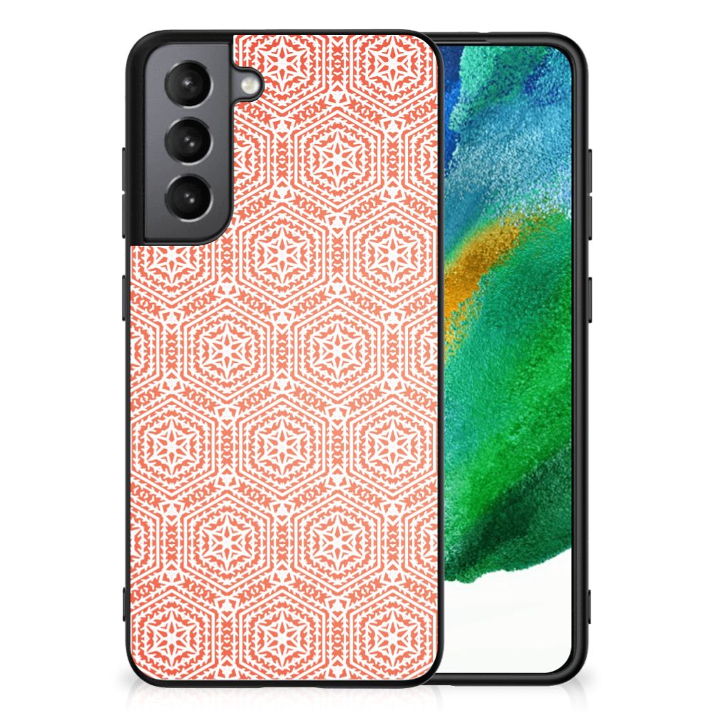 Samsung Galaxy S21FE Back Case Pattern Orange