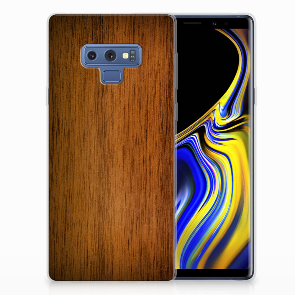 Samsung Galaxy Note 9 Bumper Hoesje Donker Hout
