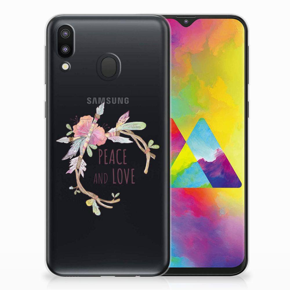 Samsung Galaxy M20 (Power) Telefoonhoesje met Naam Boho Text