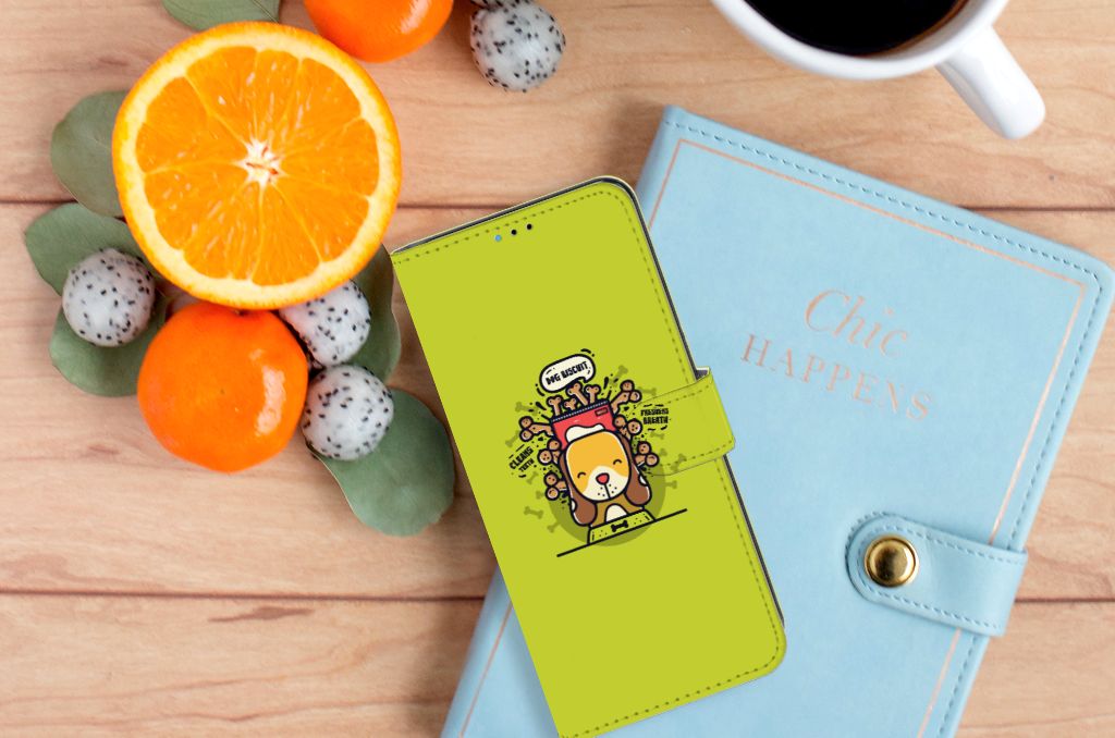 Motorola Moto E20 | E30 | E40 Leuk Hoesje Doggy Biscuit