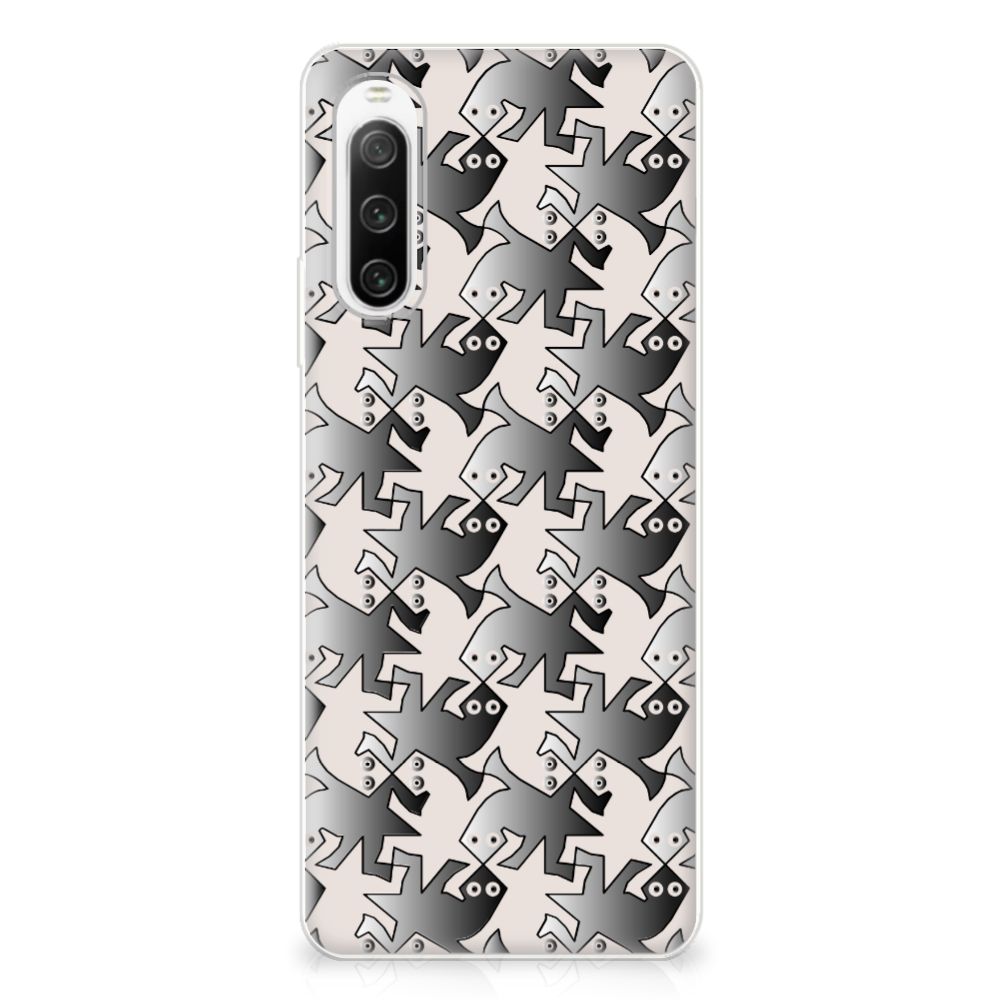 Sony Xperia 10 IV TPU Hoesje Salamander Grey B2C Telecom