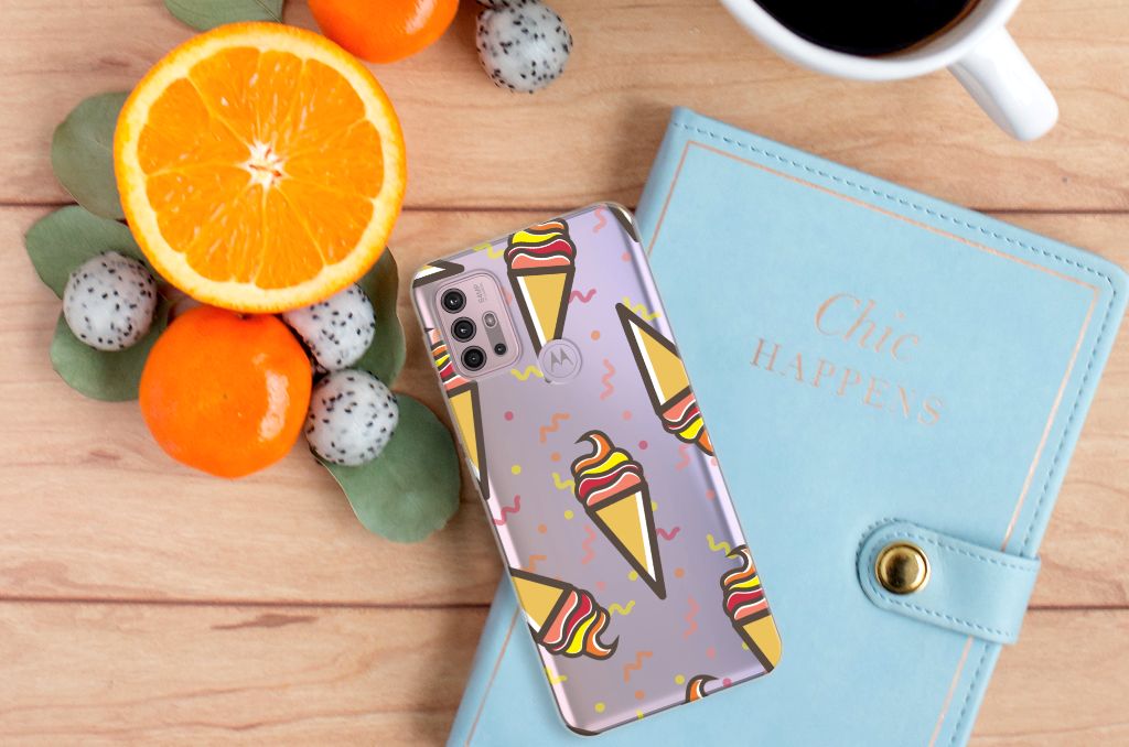Motorola Moto G30 | G10 Siliconen Case Icecream B2C Telecom