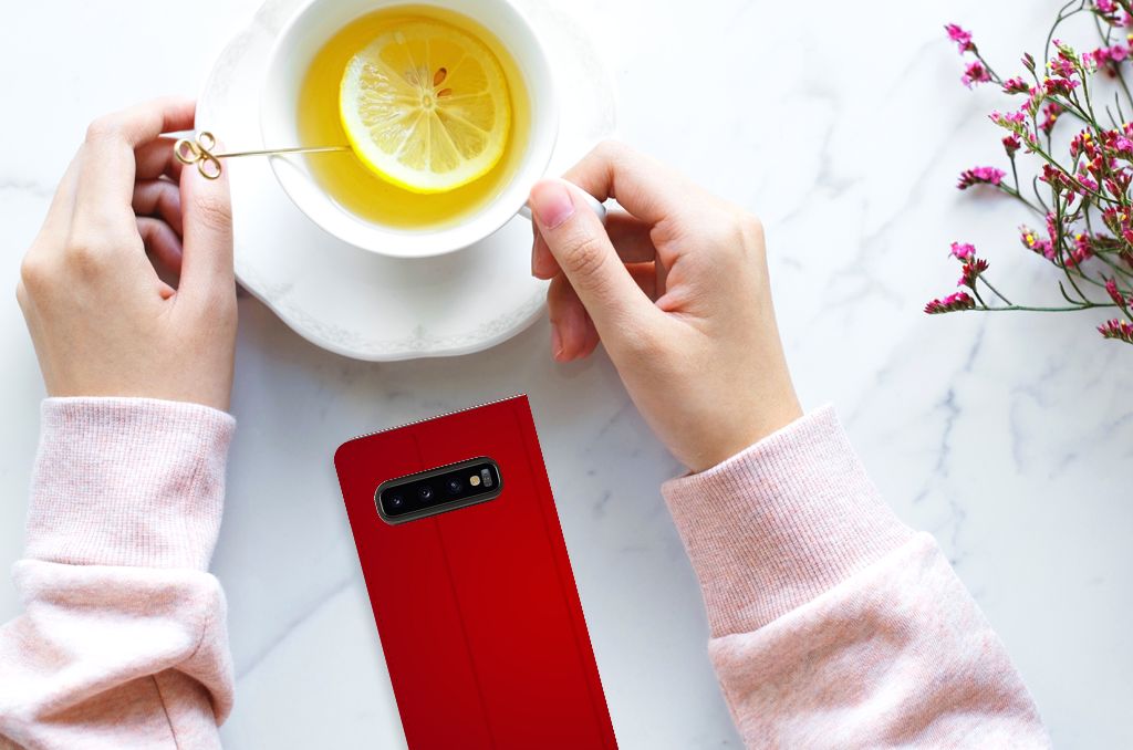 Samsung Galaxy S10 Hippe Standcase Liefde - Origineel Romantisch Cadeau