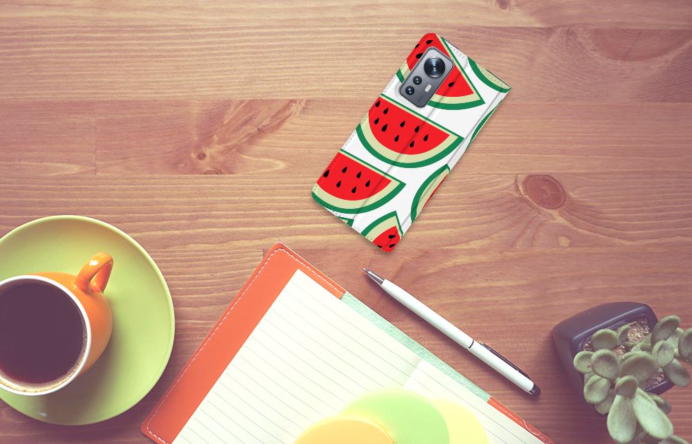 Xiaomi 12 | 12X Flip Style Cover Watermelons - B2C Telecom