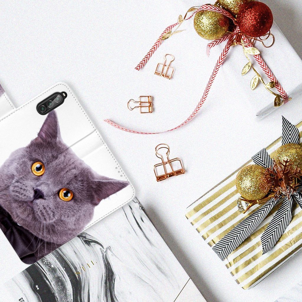 Sony Xperia 10 II Telefoonhoesje met Pasjes Kat