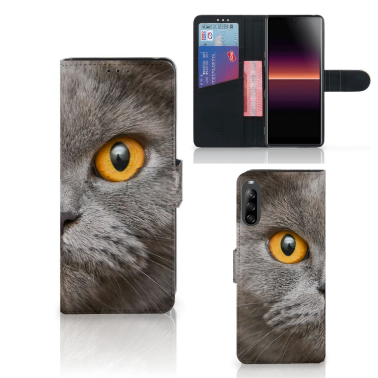 Telefoonhoesje met Pasjes Sony Xperia L4 Britse Korthaar